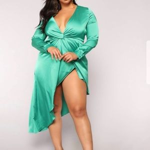 Fashion Nova Green Dress